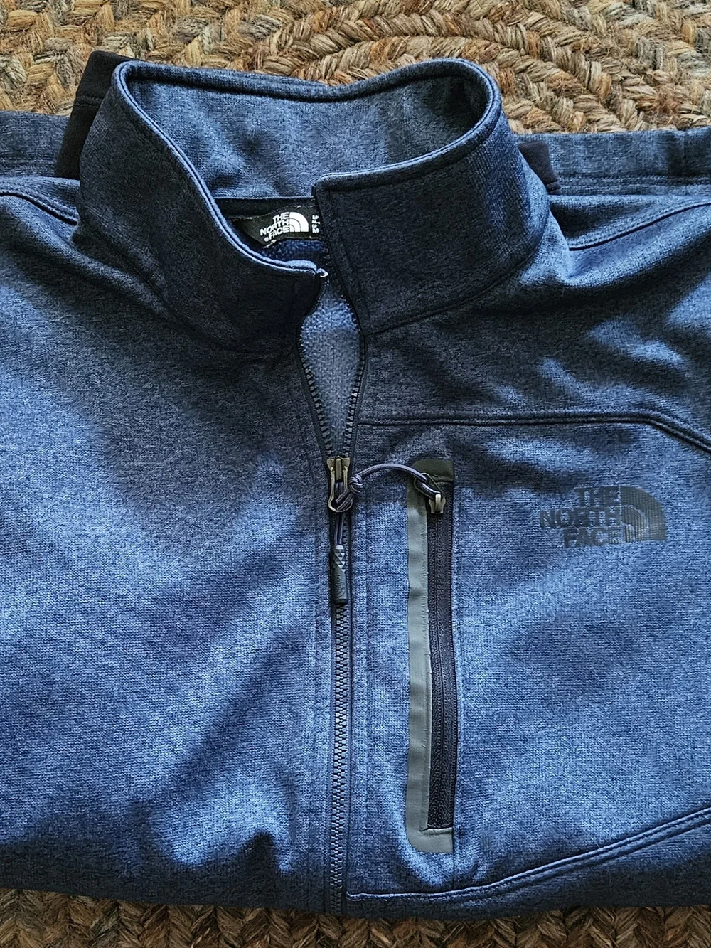 The North Face Men's Blue Quarter-Zip Fleece Jacket